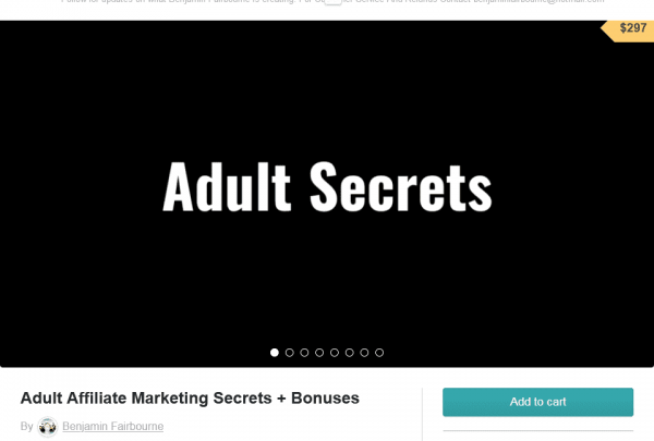 Benjamin Fairbourne - Adult Affiliate Marketing Secrets + Bonus